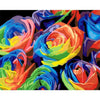 Paint By Number | Rainbow Color Flowers - Paint By Number Artist