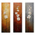Paint By Number | Set of 3 Panels with Flowers
