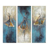 Paint By Number | Set of 3 Panels of Dancers in Blue - Paint By Number Artist