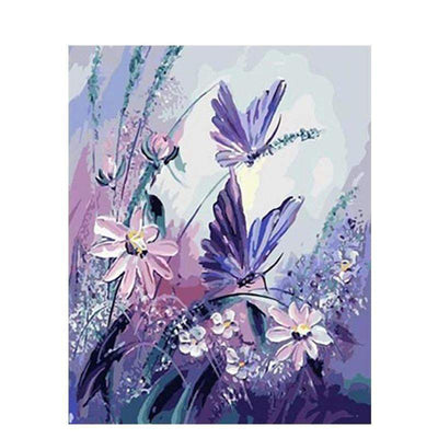 Paint By Number | Happy Purple Butterfly - Paint By Number Artist