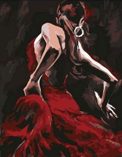 Paint By Number | Dancer in Red - Paint By Number Artist