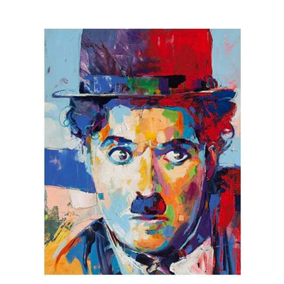 Paint By Number | Colorful Picture of Charley Chaplin - Paint By Number Artist