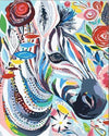 Paint By Number | Colorful Zebra - Paint By Number Artist