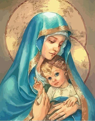 Paint By Number | Maria and Baby Jesus - Paint By Number Artist