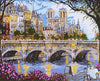 Paint By Number | Notre Dame Across the Seine with Bridge in Springtime - Paint By Number Artist
