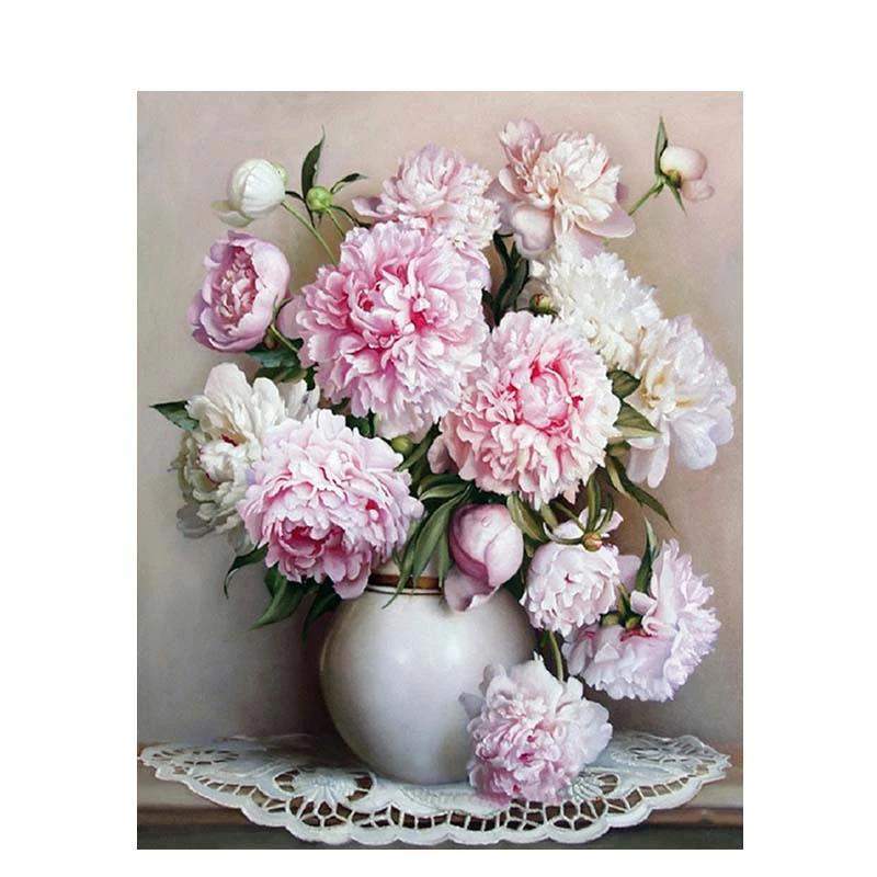 Paint By Number Wild Flowers in Vase – Artist By Number