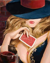 Paint By Number | Seductive and Distracting Female Card Player - Paint By Number Artist