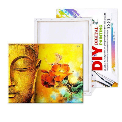 Paint By Number | Buddha with Flowers - Paint By Number Artist
