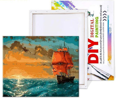 Paint By Number | Sunrise at Sea - Paint By Number Artist