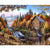 Paint By Number | Alaska Autumn with River and Water Wheel