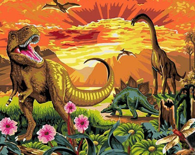 Paint By Number | Dinosaurs - Paint By Number Artist