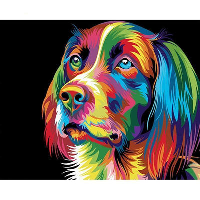 Paint By Number | Rainbow Labrador - Paint By Number Artist