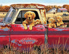 Paint By Number | Dogs in Truck - Paint By Number Artist