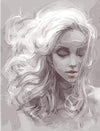 Paint By Number | Girl with Flowing Hair in A Breeze - Paint By Number Artist