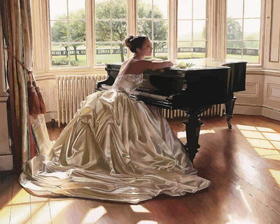 Paint By Number | Piano Girl - Paint By Number Artist
