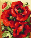 Paint By Number | Red Flowers - Paint By Number Artist