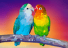 Paint By Number | Parakeets - Paint By Number Artist