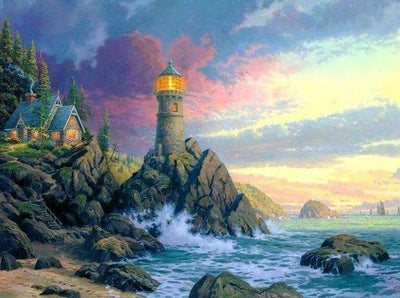 Paint By Number | Lighthouse and Coast - Paint By Number Artist