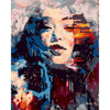 Paint By Number | I am here: A Fierce Looking Beautiful Woman - Paint By Number Artist