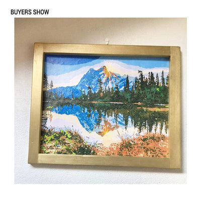 Paint By Number | Banff Mountain with reflection in Forest Lake - Paint By Number Artist