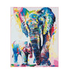 Paint By Number | Protective Mother Elephant with Calf - Paint By Number Artist