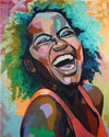 Paint By Number | Laughing African American Woman - Paint By Number Artist