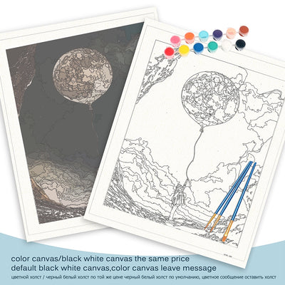 Paint By Number | Moon - Paint By Number Artist