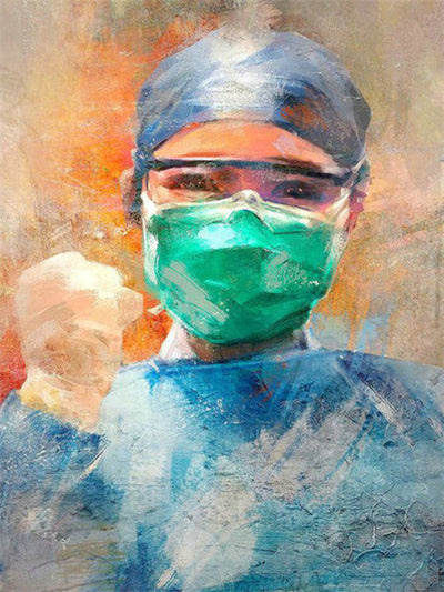 Paint By Number | Nurses and Doctors in Covid-19 Time - Paint By Number Artist